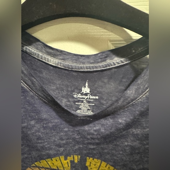 Disney Parks Walt Disney World Castle Mickey Navy Blue Burnout Tee T-Shirt XL - Picture 3 of 4
